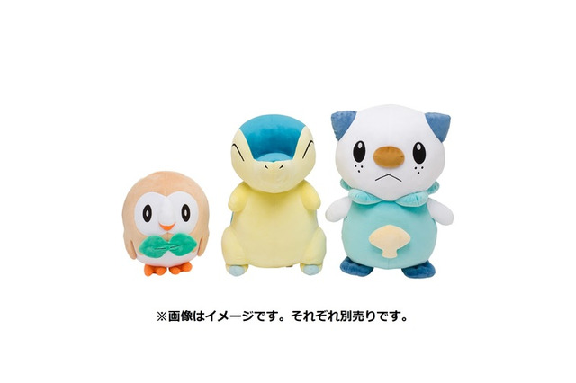 『ポケモンレジェンズ アルセウス』御三家の”等身大ぬいぐるみ”が登場！相棒たちの、どっしりとした”存在感”に癒される 画像