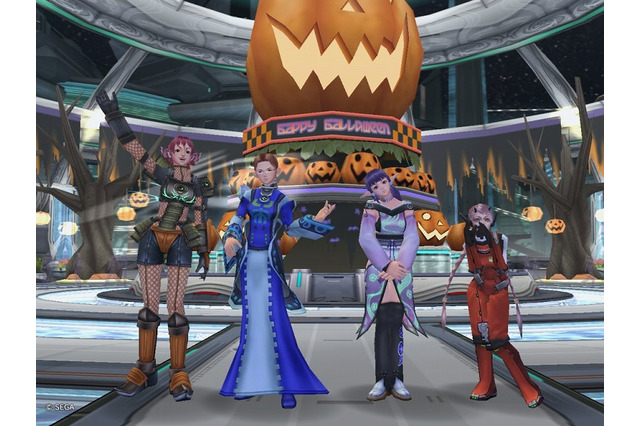 『ファンタシースターユニバース イルミナスの野望』4人のハロウィンGIRLSがミッションをレポート「GC GIRLS」を実施! 画像