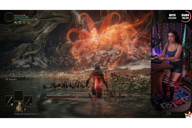 『ELDEN RING』ダンスパッドを足で操作し、レベル1で「マレニア」討伐！困難なチャレンジに挑み続ける褪せ人たち 画像