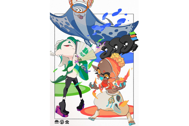 『スプラトゥーン3』すりみ連合が“御三家カラー”にイメチェン!『ポケモン』コラボフェスの特別イラスト公開 画像