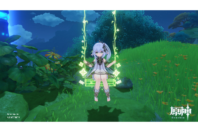 いつでもどこでも空中ブランコ！？『原神』新キャラ・ナヒーダを被写体に“映えスポット”を紹介！ 画像