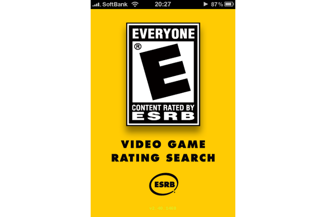 ESRB、iPhoneで簡単にレーティング情報をチェックできるアプリを配信開始 画像