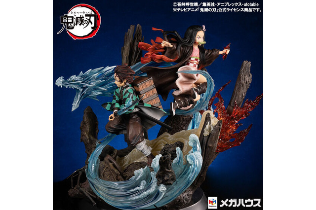 お値段約16万円の「鬼滅の刃」スタチューが、圧巻のクオリティ！炭治郎&禰豆子による”水の呼吸＋生生流転”を、魂込めて再現 画像