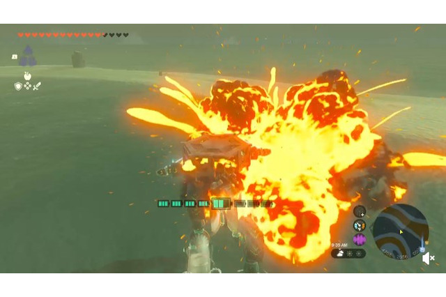 『ゼルダの伝説 ティアキン』で『アーマード・コア』？搭乗可能な二足歩行メックが、レーザーと大砲を撃ちまくる 画像