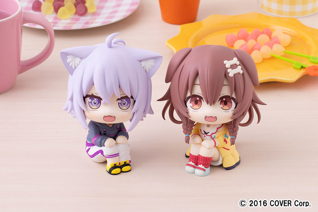 ホロライブの名コンビ「猫又おかゆ」と「戌神ころね」が「るかっぷ」フィギュアに!こっちを見つめるようなデザインがカワイイ 画像