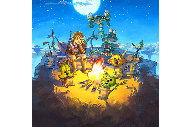 コロ虐もない優しい世界―『ゼルダの伝説 ティアキン』リンクやコログらが仲良く過ごす「特別イラスト」にほっこり 画像