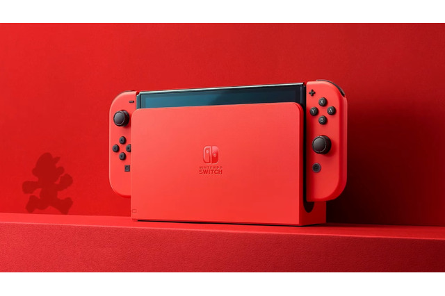 新たなスイッチカラー「マリオレッド」を発表！ マリオのイメージを元に、隠しコインなどの遊び心も─2023年10月6日発売 画像