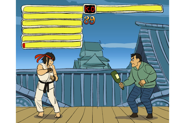 ユーリ、姉さんの波動に目覚める？『SPY×FAMILY』×『ストリートファイター』パロディで、ユーリがリュウになりきる 画像