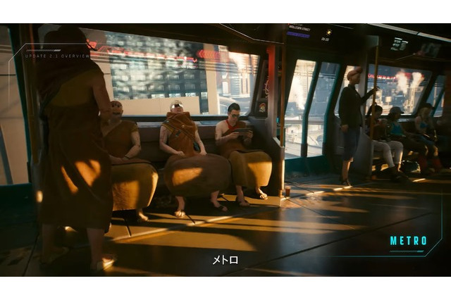 『サイバーパンク2077』および「仮初めの自由」最後の大型アプデ2.1配信！メトロに乗って街の景色を楽しめるように 画像