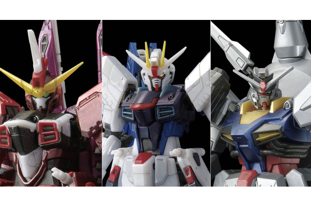 「機動戦士ガンダムSEED」より、「フリーダム」ら3機が揃い踏み！限定メタリック仕様の「20周年記念MSセット」が発売 画像