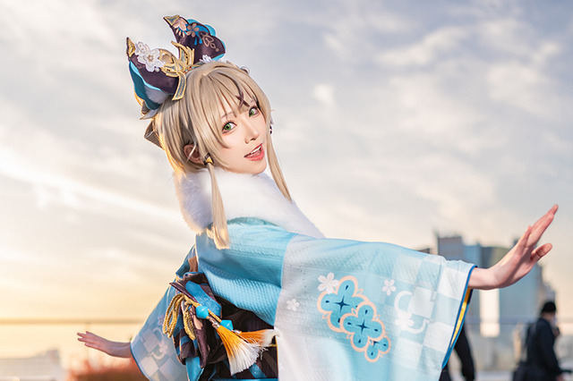 【コスプレ】謹賀新年先取り！？中国美女コスプレイヤーが魅せる『原神』綺良々の着物姿が圧倒的に輝いていた【コミケ103】 画像