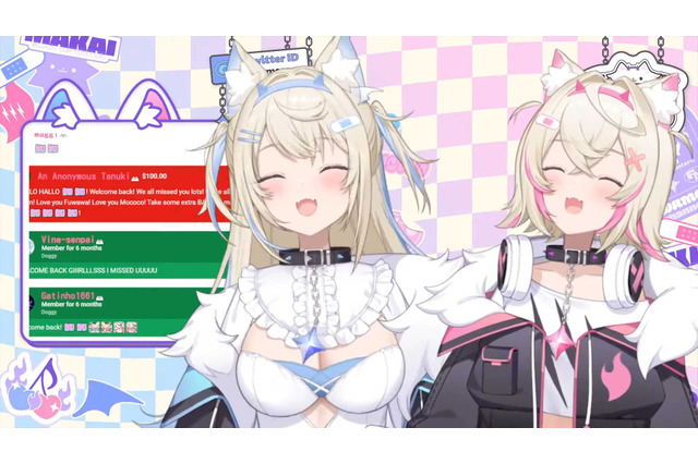 ホロライブEN・FUWAMOCO(フワモコ)ファンの間で秋葉原「ミスタードーナツ」が“聖地化”…ポン・デ・リング好きすぎ双子VTuberが日本へ 画像
