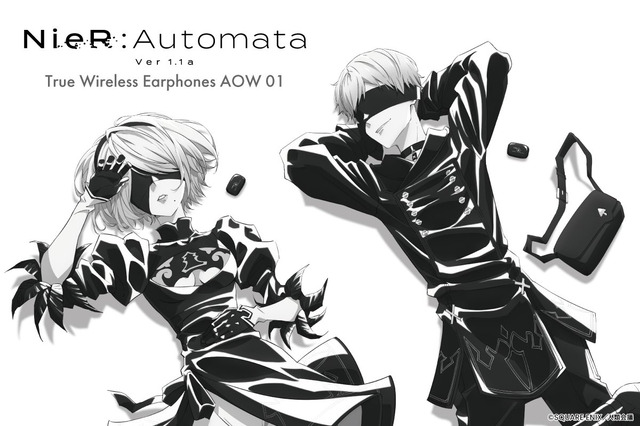 『ニーア オートマタ』とコラボしたワイヤレスイヤホンが登場!洗練されたデザインに加え2B、9Sの録り下ろしボイスが搭載 画像