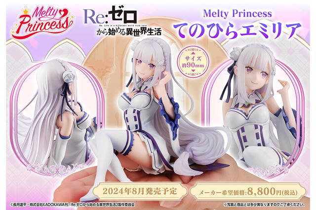 思わず覗きたくなる作りこみ！『リゼロ』エミリアの手のひらサイズフィギュアが可愛すぎる 画像