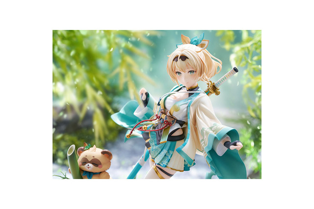 風になびくサムライ美少女…!ホロライブ・風真いろはフィギュアが予約受付中―お供のぽこべぇもついてくる 画像