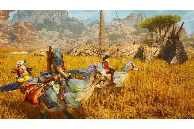 『モンスターハンターワイルズ』新情報が一気に公開！ハンティングアクションはさらに進化、乗用動物や新モンスターの情報も 画像