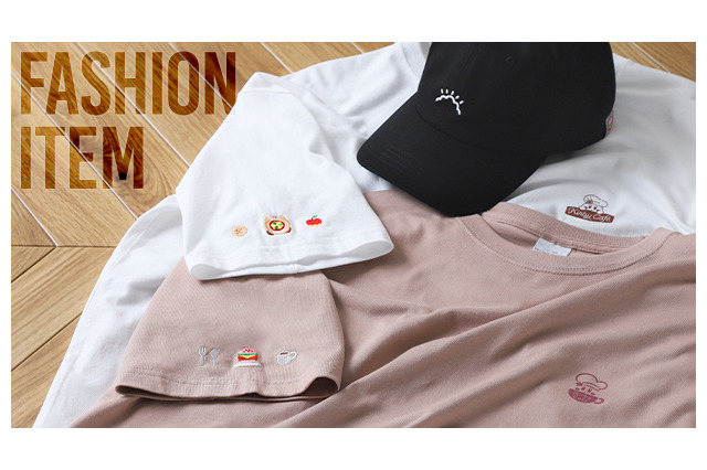 フードアイコンの刺繍が可愛い!「カービィカフェ」シンプルで使いやすいTシャツとキャップの販売は、6月14日昼12時から 画像