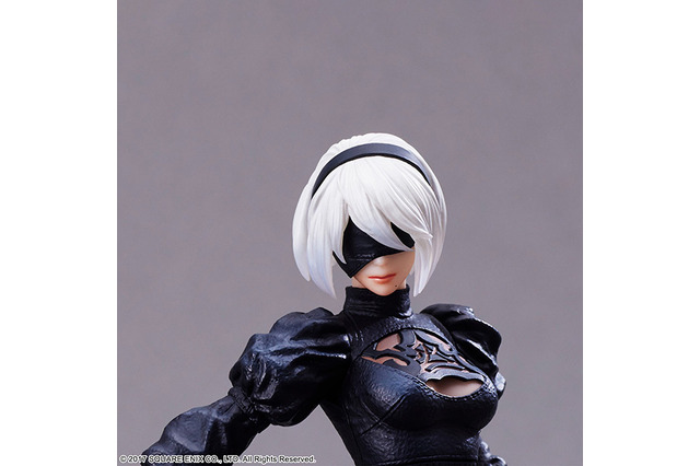 チラ見えする太もも…!『ニーア オートマタ』より「2B」のフィギュア再受注開始!背中の素肌や細かな装飾まで見どころ満載 画像