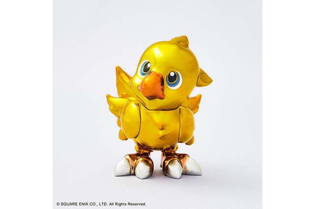 『FF』金色に輝く「チョコボ」が可愛い…!おなじみキャラが光沢感抜群でずっしり重いメタルフィギュアになって登場 画像