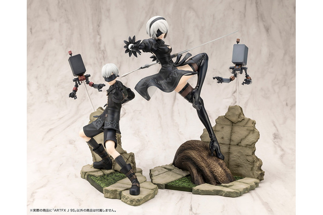躍動感が素晴らしい!「ニーア オートマタ Ver1.1a」華麗に斬りかかる「2B」と「9S」が共闘ポーズでフィギュア化 画像