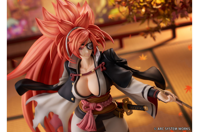 『ギルティギア ストライヴ』梅喧がフィギュアに!キセルを持った凛々しい姿、台座の畳には紅葉が舞い散る 画像