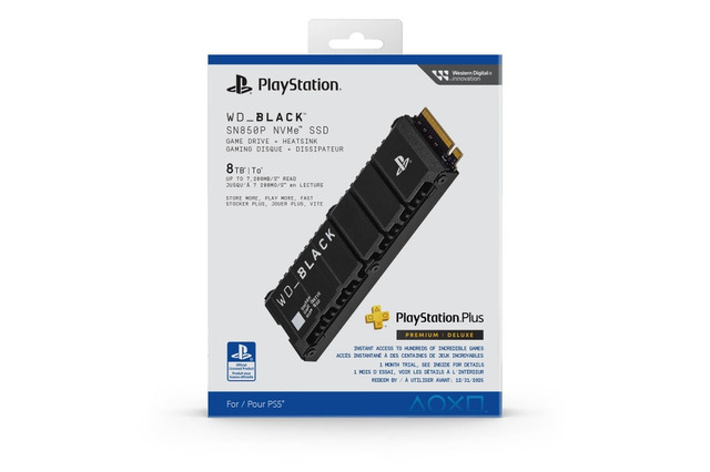 ウエスタンデジタル、PlayStation5公式ライセンスを取得した8TBゲーミングSSDを発表 画像