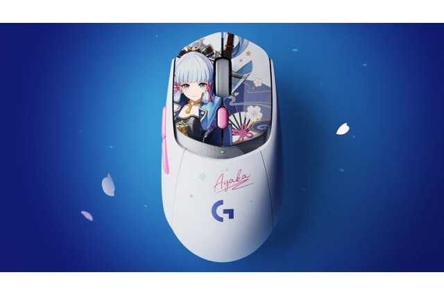 『原神』×「Logicool」で神里綾華のコラボゲーミングマウス登場！フルカラーイラストをあしらった清楚なデザイン、日本国内でも11月発売予定 画像