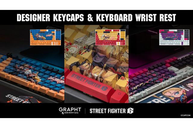 力強いイラストがカッコいい！『スト6』からルークやジュリ、ジェイミーのキーキャップが登場 画像