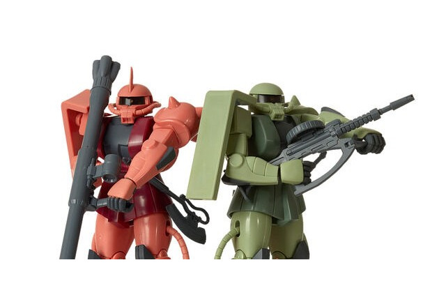 こいつ…光って音が鳴って動くぞ!「ガンダム」シャア専用ザク&量産型ザクが、懐かしの“サウンド戦士”で商品化―武器も装備できる 画像