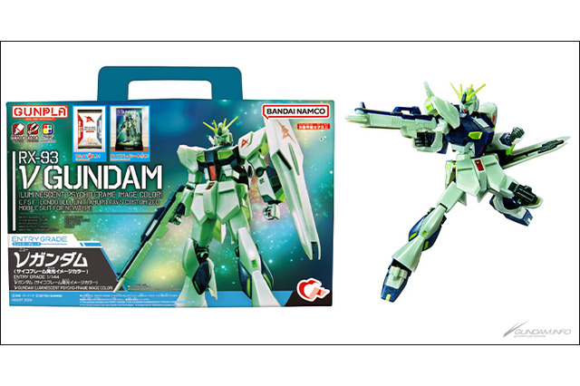 限定カラーのEGガンプラ「νガンダム」手さげBOXが登場！本アイテムのみで手に入る“ロンドベル”マークのマーキングシールが付属 画像