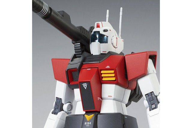 「MG 1/100 RGC-80 ジム・キャノン」が本日10月30日11時再販!特徴的な大型の240mmキャノンを搭載、角度調節が可能 画像