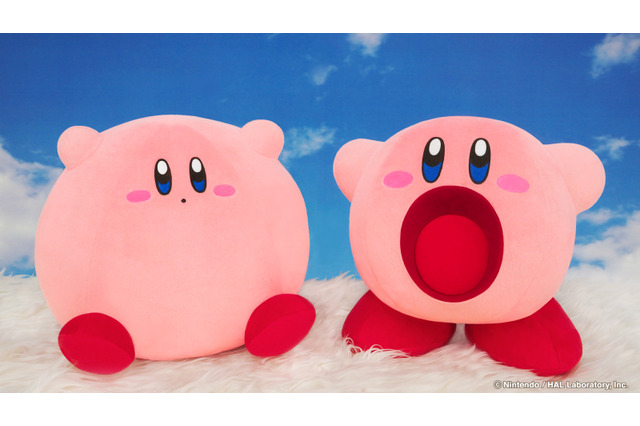 『星のカービィ』すいこまれないように注意！「すいこみ」「まんぷく」姿がボリューム満点のぬいぐるみとなって登場 画像