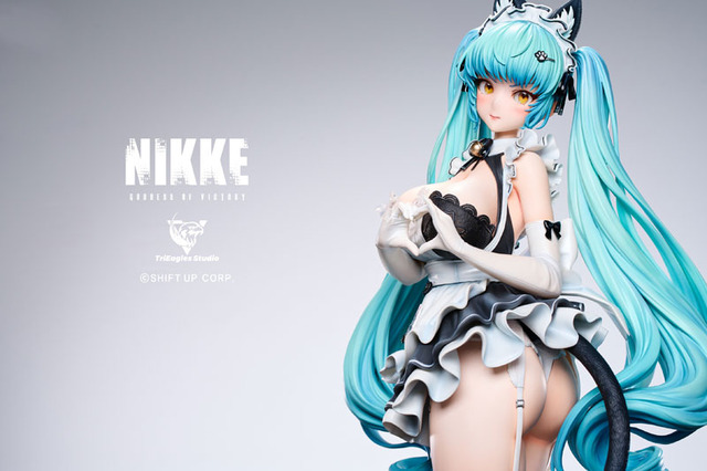 お値段11万のデカさ!『勝利の女神:NIKKE』メイド&猫耳「プリバティ」が1/4スケールの超巨大スタチューで登場 画像