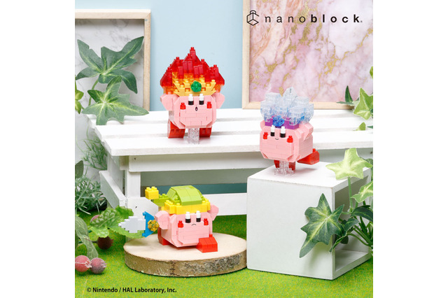 『星のカービィ』3つのコピー能力をミニサイズブロックで再現！ファイア、アイスは透明部品を使用することでリアルに 画像