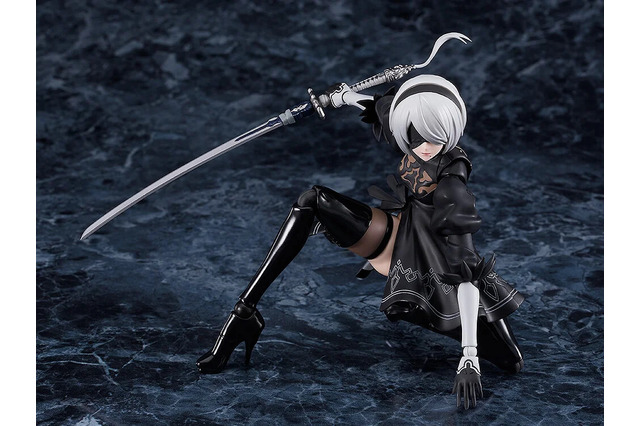 この太もも動かせるぞ!「NieR:Automata Ver1.1a」より「2B」がfigma化―ディスプレイを盛り上げる「ポッド042」「白の契約」なども付属 画像