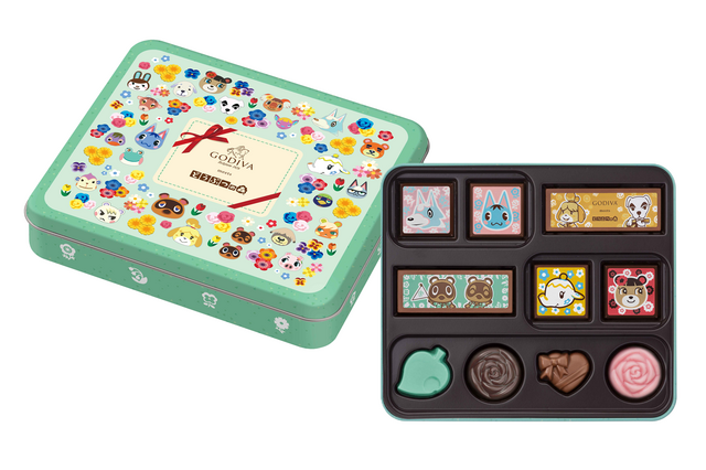 『どうぶつの森』×「ゴディバ」コラボ限定チョコがどれも可愛い！キャラクターたちが大集合したオリジナルデザインの缶にも注目 画像