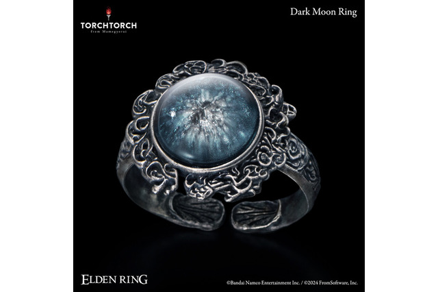 『ELDEN RING』アイテム完全再現！TORCH TORCHとのコラボアクセサリー魔女ラニにまつわる「暗月の指輪」商品化決定―2025年6月に発売 画像
