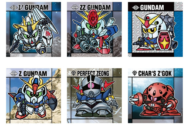 懐かしの「元祖SDガンダム」初期ラインナップにフォーカス！シール付きスナックに「νガンダム」や描き下ろし「Hi-νガンダム」含む全32種を収録 画像