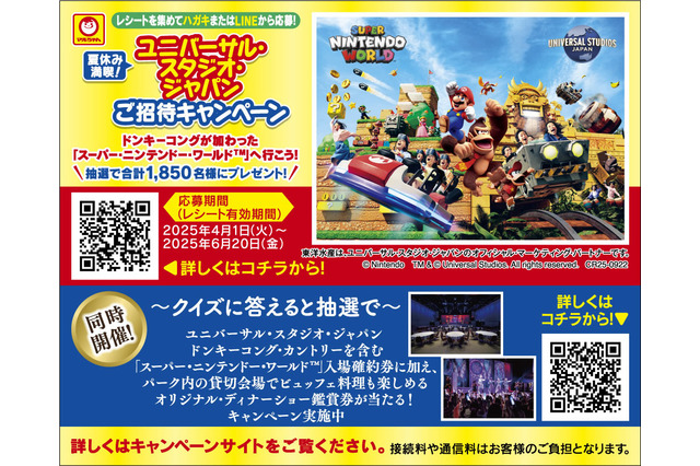 USJで夏休みを満喫!東洋水産による「ご招待キャンペーン」が4月1日からスタート、“1日ペアチケット”などの豪華商品が当たる 画像
