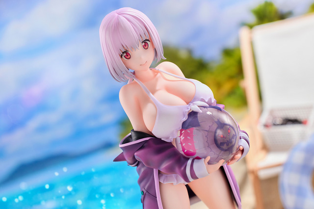 大きいボールが3つ…!?「グリッドマン」より水着姿の「新条アカネ」フィギュアが予約受付中ー同時展開される「宝多 六花」と並べて飾りたい 画像
