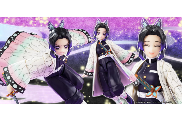 「鬼滅の刃」より「胡蝶しのぶ」がアクションフィギュア化!羽織の模様・グラデーションなど美しさにこだわりつつ、広い可動域で戦闘シーンを再現可能 画像