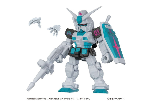 「初音ミク」カラーのガンダム&ザクがド派手!ガシャポン“無限のカスタマイズ”「MOBILE SUIT ENSEMBLE」発売中 画像
