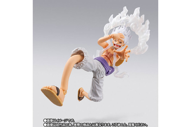 「ワンピース」より「ルフィ」の最高地点“ギア5”がアクションフィギュア化！伸びた腕、脚パーツはワイヤー入りでポージングが自由自在 画像