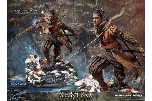 『SEKIRO』主人公「狼」のスタチューが予約開始!楔丸と不死斬りを背負い、戦国の世を駆ける 画像