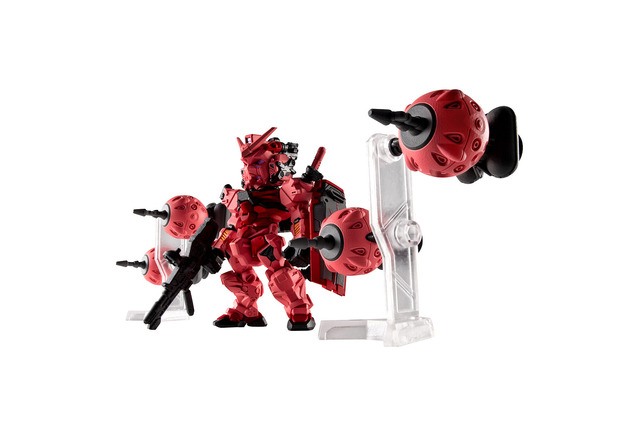 ジークアクスより「赤いガンダム」が食玩“ガンダム コンバージ”に出撃！ビットは4基付属、シャアとシュウジ運用時をそれぞれ再現可能 画像