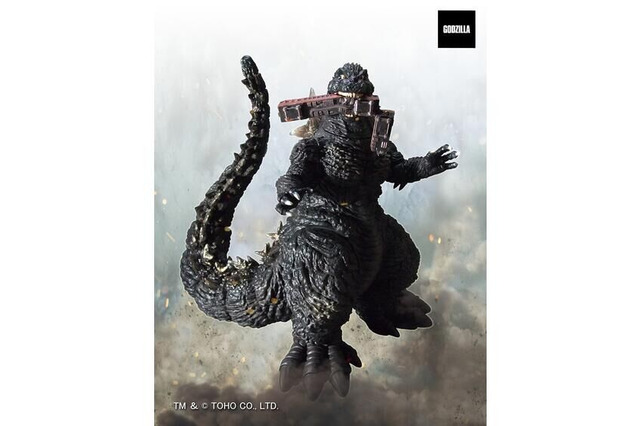 映画「ゴジラ-1.0」より「ゴジラ(2023)」が“電車咬撃Ver.”としてリニューアル！睨む顔つきでがっちり電車を咬むシーンを再現 画像