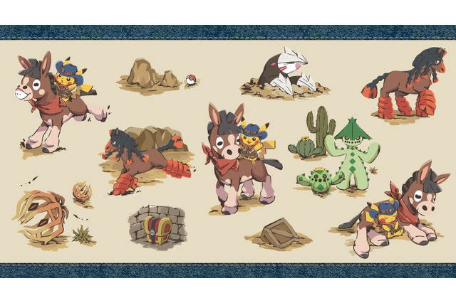 砂漠を旅するピカチュウとドロバンコ！『ポケモン』新グッズ「Run Run ! Desert」がポケセン店頭で販売 画像