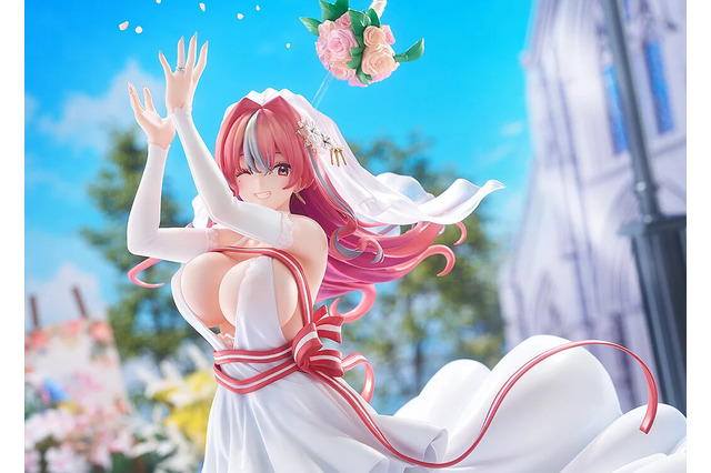 『アズレン』より「ブレマートン」が、ボリューム満点なウェディングドレス姿に!1/7スケールフィギュアの予約締切が迫る 画像