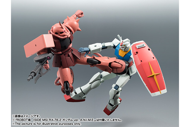 「ガンダム」VS「シャア専用ザク」を再現できる!「機動戦士ガンダム」よりフィギュア「ROBOT魂」3商品が再販 画像