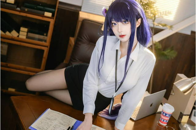 【コスプレ】『原神』人気キャラの「雷電将軍」誕生日記念!OLからメイド服まで艶っぽく凛々しい姿に見惚れてしまう【写真33枚】 画像